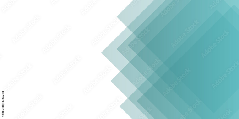 Poster abstract modern background featuring overlapping translucent hexagons. teal, ranging from light aqua