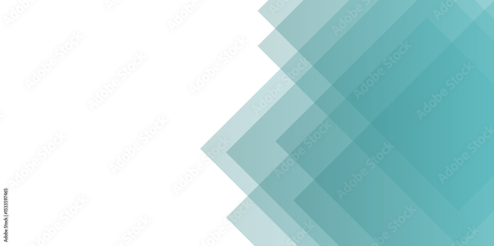 Aufkleber abstract modern background featuring overlapping translucent hexagons. teal, ranging from light aqua