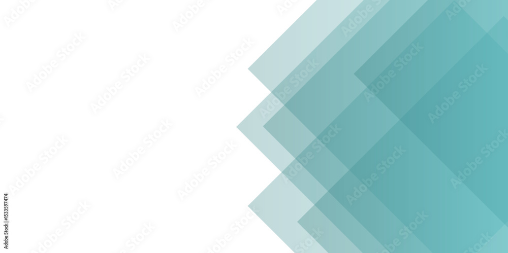 Poster abstract modern background featuring overlapping translucent hexagons. teal, ranging from light aqua