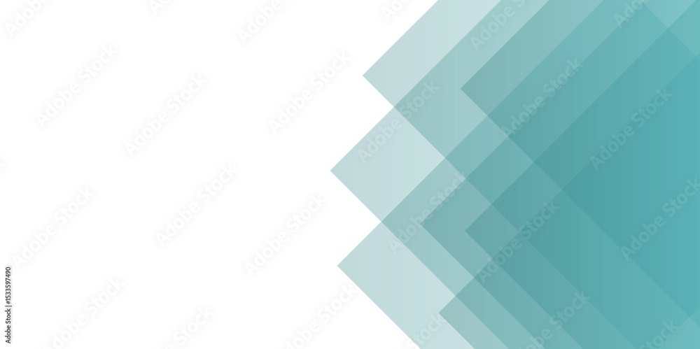 Aufkleber abstract modern background featuring overlapping translucent hexagons. teal, ranging from light aqua