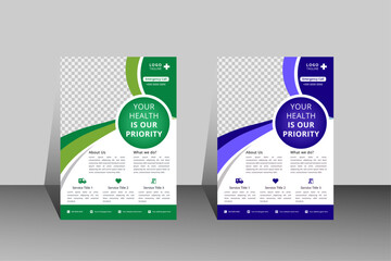 Clean Medical Treatment Service Flyer Layout