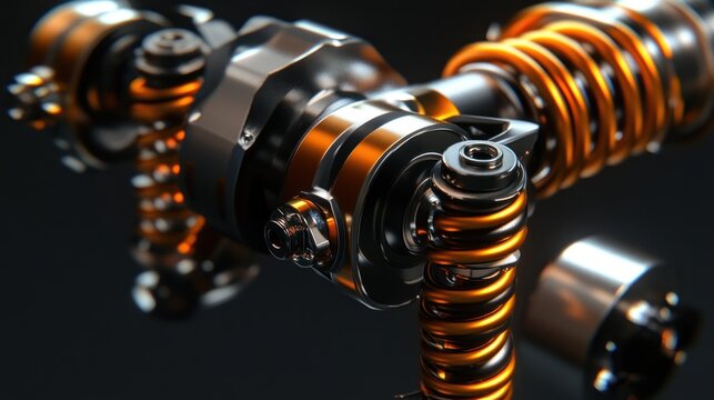 Detailed view of intricate machinery parts