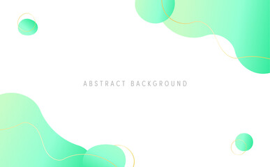 流体シェイプの抽象的なベクターフレーム背景素材 (モダン・清潔感)