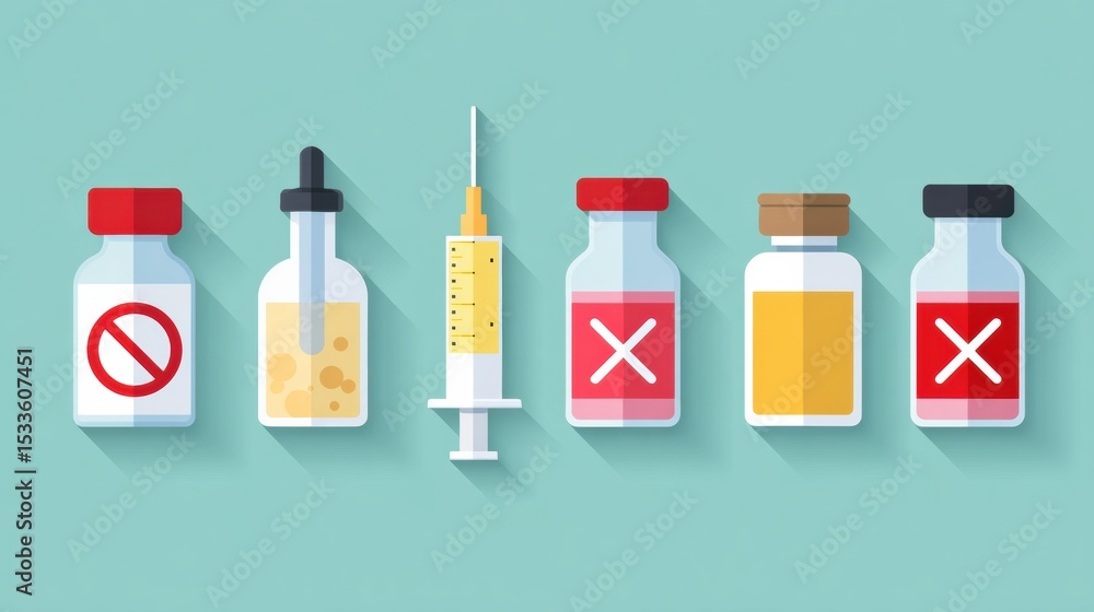 Poster Visual Guide Debunking Common Misconceptions About Immunization for Better Public Understanding