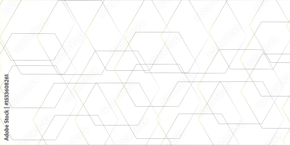 Poster clean minimalistic, and futuristic abstract background with overlapping hexagonal shapes. geometric 