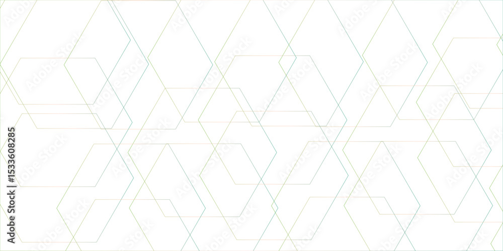 Poster clean minimalistic, and futuristic abstract background with overlapping hexagonal shapes. geometric 