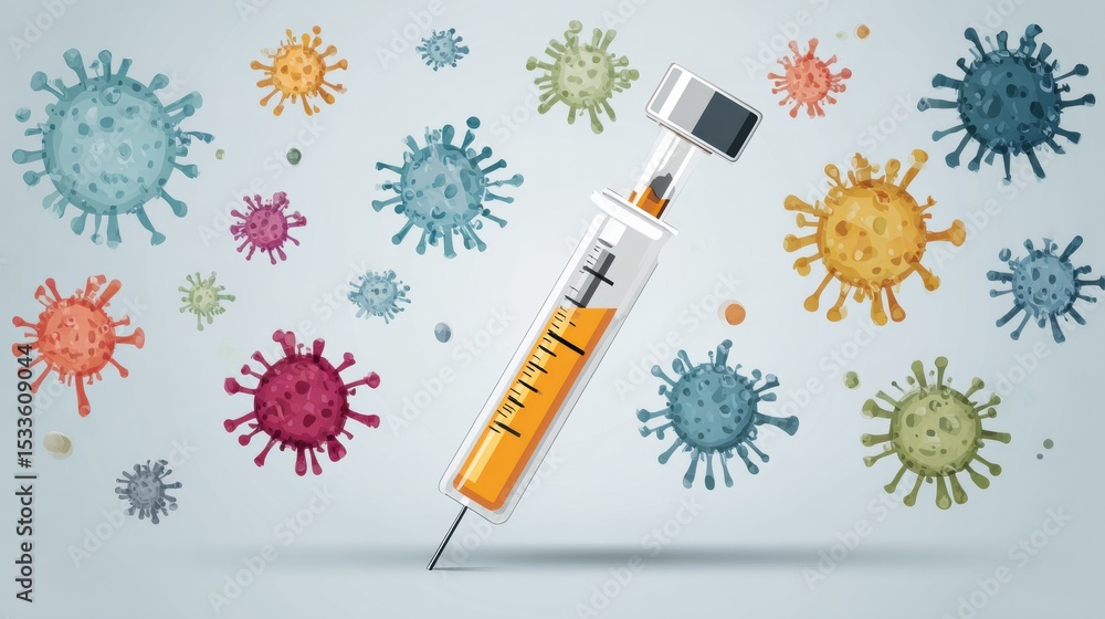 Poster visual breakdown illustrating common misconceptions about immunizations and their effectiveness in d