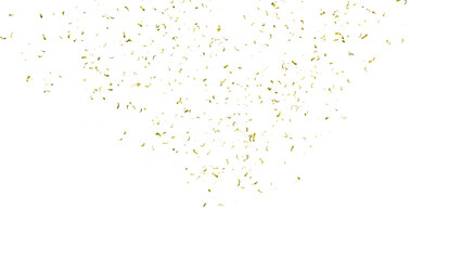 Colorful Paper Confetti , Isolated on White Background. 3d Render Transparent Confetti.
