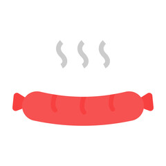 Bratwurst Vector Flat Icon Design