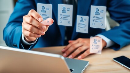 Digital resume selection process modern recruitment technology