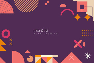 Flower Background, Memphis Background 2025.ai