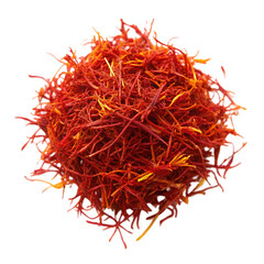 Naklejka premium Vibrant Saffron Spice: Close-Up Macro Photography