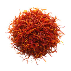 Naklejka premium Vibrant Saffron Threads: Culinary Spice Close-Up