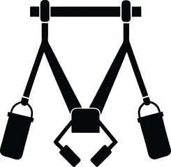 TRX Suspension Training icon vector image. Can be used for Fitness.