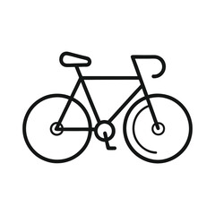 bicycle on white background