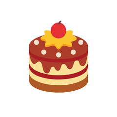 chocolate cake with cherry