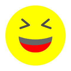 Laughter Vector Flat Icon Design