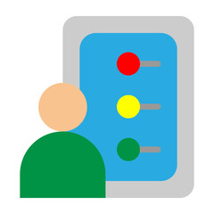Skills Assessment Vector Flat Icon Design