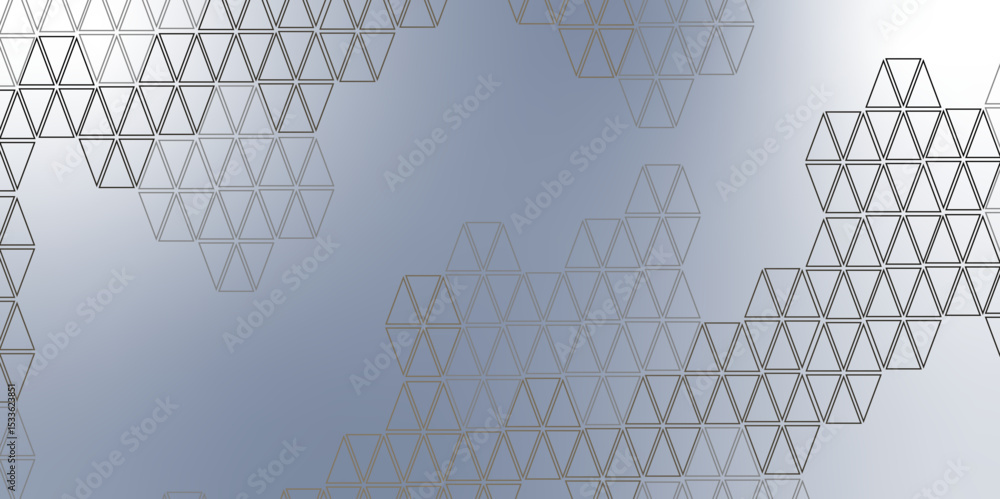 Aufkleber modern futuristic virtual abstract background with geometric shapes and hexagon pattern. vector illu