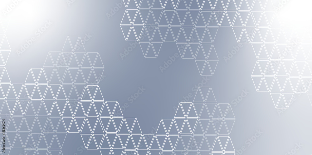 Poster modern futuristic virtual abstract background with geometric shapes and hexagon pattern. vector illu