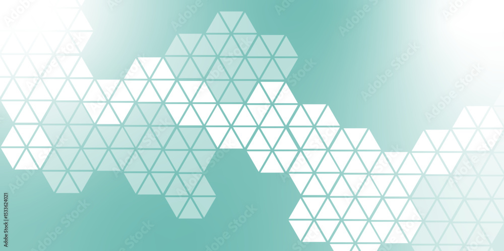 Poster modern futuristic virtual abstract background with geometric shapes and hexagon pattern. vector illu
