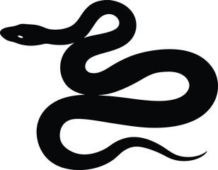 Russell's viper snake silhouette, snake illustration, snake silhouette svg ,snake silhouette vector illustration