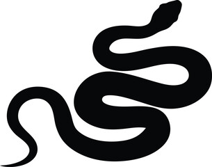 Russell's viper snake silhouette, snake illustration, snake silhouette svg ,snake silhouette vector illustration