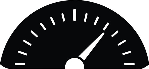 Collection of vector speedometer silhouette, Speedometer line art silhouette vector illustration