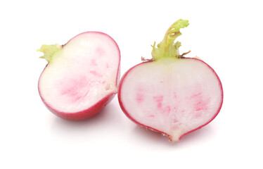 Vegetables: Radish Isolated on White Background 