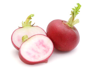 Vegetables: Radish Isolated on White Background