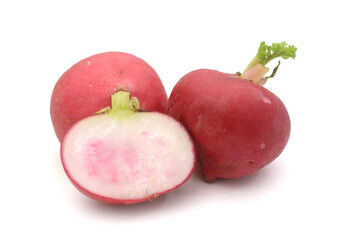 Radish (Raphanus sativus var. sativus), cut open