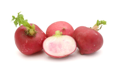 Close-up of radish over white background,Moldova