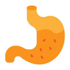Stomach Vector Flat Icon Design