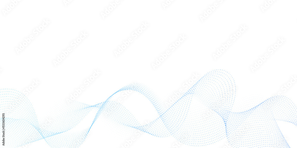 Poster Smooth wave abstract vector background layout design.background image with dynamic curves.Abstract blue futuristic blend waves lines technology background and sound wave lines on white background.	