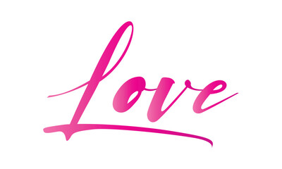 Vector love calligraphic lettering quote romantic inscription for lovers love text, love text vector