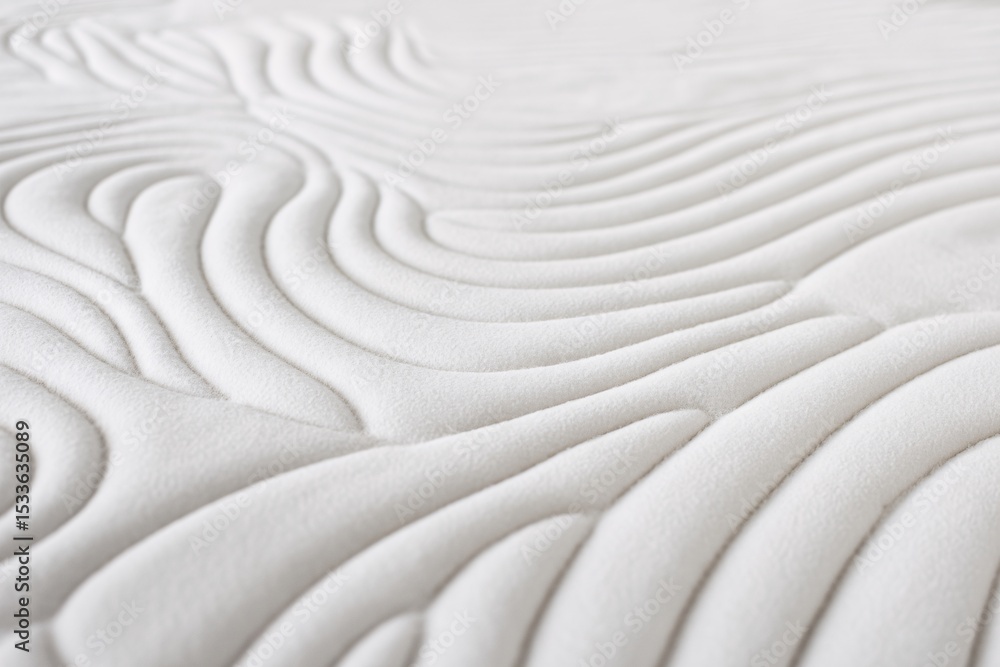 Poster abstract white textured fabric background with soft waves and curves