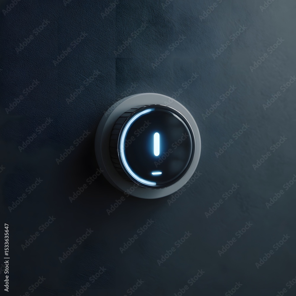 Poster smart home interface displaying energy source selection and eco mode toggle