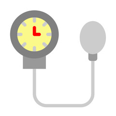 Blood Pressure Monitor Vector Flat Icon Design 
