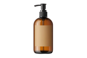 Mockup template of a liquid soap bottle with a sleek design suitable for personal care or cleaning product branding