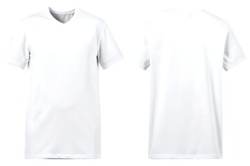  blank white tshirt mockup clothing apparel undersh isolated on white background  PNG ,ai generated