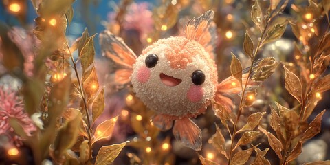 Enchanted Axolotyl A Magical Underwater Scene