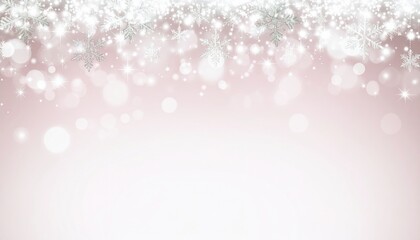 Fototapeta premium Winter wonderland snowflakes festive background digital art soft colors close-up holiday spirit