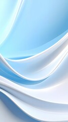 Obraz premium Dynamic blue wave patterns abstract art digital design smooth curves high-resolution contemporary aesthetic