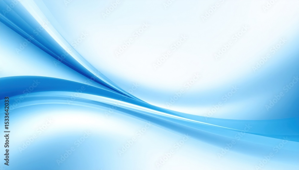 Poster dynamic abstract wave patterns digital art blue color palette modern design aesthetic viewpoint flui