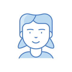 Female Child Icon vector