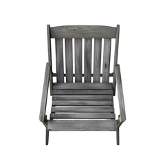 Fototapeta premium wooden chair isolated on white