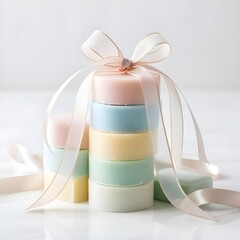 easter egg with ribbon