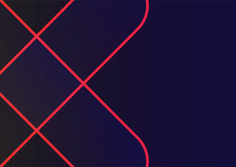 Abstract blue background with red lines. Vector illustration. Eps 10.