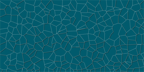 Cracked segments forming visually pleasing disorder

