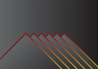 Abstract red arrow on gray background. Vector illustration. Eps 10.